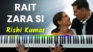 Rait Zara Si Piano Instrumental | Karaoke With Lyrics | Ringtone | Notes | Hindi Song Keyboard