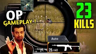 Using Mini 14 in Auto Mode | 23 Kills Solo vs Squad | PUBG Mobile