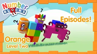 @Numberblocks- Orange Level Two 🟧⚡️ | Full Episodes 13-15 | #Backtoschool