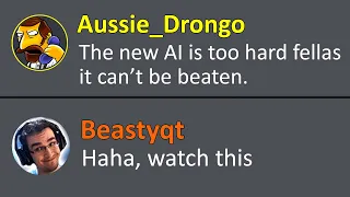 Aussie Drongo challenged me to beat NEW Hardest French Cheater AI...