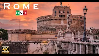 Rome, Italy 2022 Walking Tour - 4K Ultra Hd - Castel Sant'Angelo