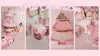 Decorate With Me | Pink Christmas Hot Cocoa Bar Transformation