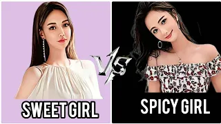 spicy girl vs sweet girl|sweet🧁 girl Vs spicy girl🌶️#spicygirlvssweetgirl