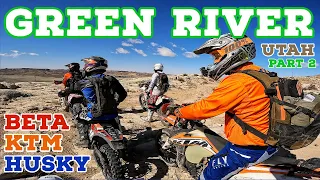 Green River Utah part 2, Dirt bike riding on the Husqvarna TE250i (2021), single track fun