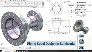 Solidworks Tutorial | Solidworks Pipe Spool Tutorial In Solidworks| @CADCAMTUTORIALBYMAHTABALAM