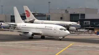 THE SIGHT & THE SOUND : Flight onboard Aviogenex B 737-200 YU-ANP from Frankfurt to Belgrade