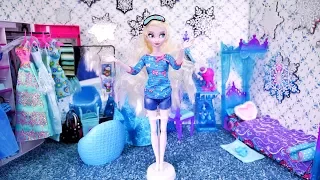 Mebelkowo #3 * NOWY POKÓJ ELSY * Dekorowanie pokoju polsku lalkami Disney Princess Morning Routine