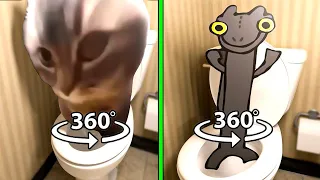 360º VR Skibidi Chipi Chipi Chapa Chapa Cat VS Skibidi Toothless Dancing Meme