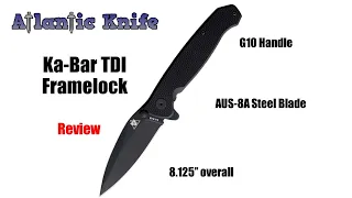 Ka-Bar TDI Framelock Folding Knife Review | Atlantic Knife Reviews 2020