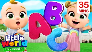 Nico e Nina Aprendem o ABC! 🖍️ | O Mundo de Nina e Nico - Little World Português