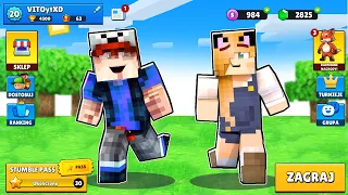 STUMBLE GUYS W NASZEJ WIOSCE w Minecraft | Vito vs Bella