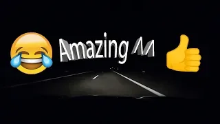 German Autobahn at night is AMAZING