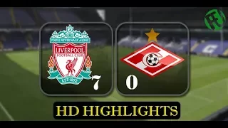 Liverpool vs Spartak Moscow 7-0  All Goals and Highlights UCL 06-Dec-2017 HD