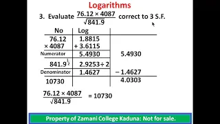 Logarithms 1