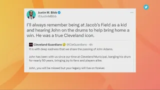 Fans, politicians, celebrities mourn death of iconic Cleveland baseball drummer John Adams