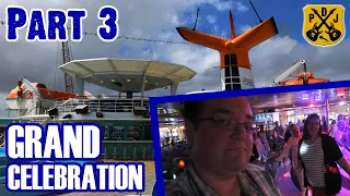 Grand Celebration Cruise Vlog - Part 3: Sailaway, Dinner, Shopping, Glow Party, Karaoke - ParoDeeJay