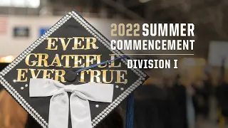 Purdue University 2022 Summer Commencement Division I