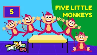 Five Little Monkeys | Nursery Rhymes | Toonbee Kids