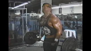 Hulk Hogan training for match vs Andre the Giant