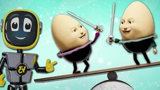 Humpty Dumpty Sat On A Wall + More Popular Nursery Rhymes For Kids in English by @Robogenie