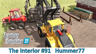 🌲Forestry 🌲"The Interior" #91 Working in a temporary log storage area | Farming Simulator 22