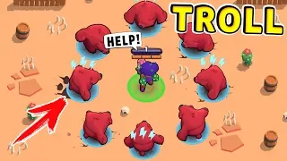 Bear Troll vs NOOB !! Funny Moments Brawl Stars #37