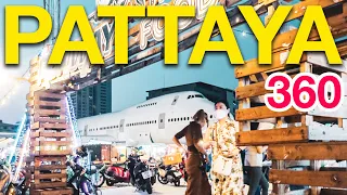 Pattaya Soi 6 Runway Street Food Market 360 Video