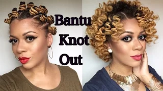 The Perfect NO HEAT Bantu Knot Out on Natural Hair