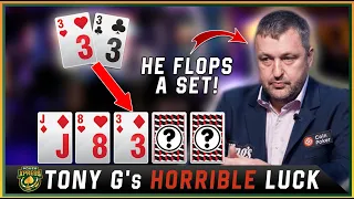 When the poker gods are HAVING FUN with TONY G!