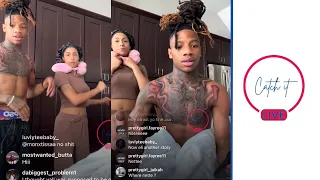 Bj and my Ayzia on Instagram live.