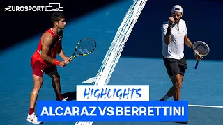 An EPIC Five-Set Match! | Relive Alcaraz vs Berrettini From Australian Open 2022 | Eurosport Tennis