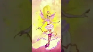 Winx Club  Stella All Full Transformation Evolutions  from Charmix to Tynix! And with Giga Chad bits