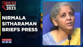 Finance Minister Nirmala Sitharaman Addresses Press After Presenting 'Amrit Kaal' Budget | Times Now