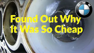 Inspecting The Cheap EBay BMW N52 Engine Block & Cylinder Head - Major Damage? [N52 Rebuild Part 4]