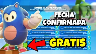 🎁 NUEVO EVENTO de SONIC *GRATIS* en FALL GUYS! TODAS LAS RECOMPENSAS y SKINS de SONIC, KNUCKLES !