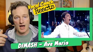 Vocal Coach REACTS - DIMASH "Ave Maria"