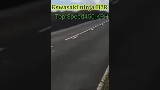 Kawasaki ninja h2r  Top speed 450 kph 💯♨️✌🏻 Short status
