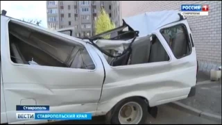 В Ставрополе Ветер снес остановку