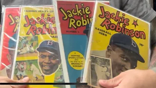 Jackie Robinson comic books! SUPER cool sports comics LB Cole