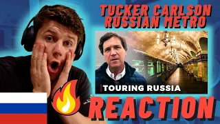Tucker Carlson Reviews RUSSIAN Metro Train Station - IRISH REACTION