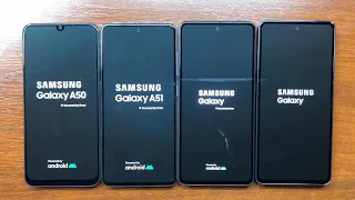 Samsung A50 vs A51 vs A52 vs A53 Boot Animation Difference