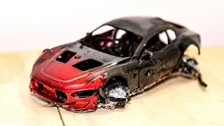 Restoration of toy Car |  Found and Restored  car on fire