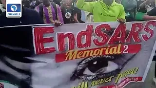 Endsars Protest: Youths Hold Moving Procession To Commemorate 2nd Anniversary