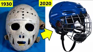 Evolution of Hockey Helmet 1928 - 2020 | History of NHL ice Hockey Helmets, Documentary video