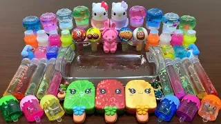 Relaxing with Fruits Ice-Cream & Hello Kitty|Mixing Random Things Into Store Bought&Putty Slime #622