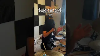 $UICIDEBOY$ HOT RAZOR DRUM COVER (P5) //#shorts #grey59 #g59records