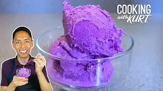 Magnolia Ube Ice Cream from Scratch using a Stand-Mixer | Cooking with Kurt