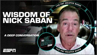 Nick Saban IMPARTS WISDOM on The Pat McAfee Show