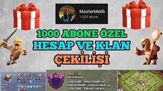 1000 ABONE ÖZEL HESAP VE KLAN ÇEKİLİŞİ !! Katılmak İçin Topluluk Sekmesine Göz AT !! Clash Of Clans