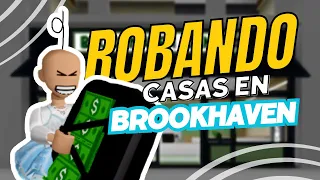 🤣¡ROBANDO CASAS EN BROOKHAVEN! 😈💰💸 ft. Roblox